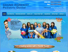 Tablet Screenshot of grandparkwaypediatricdental.com